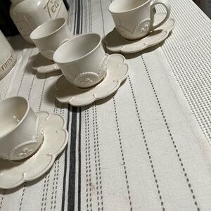 Princess House tea cup set 8 piece